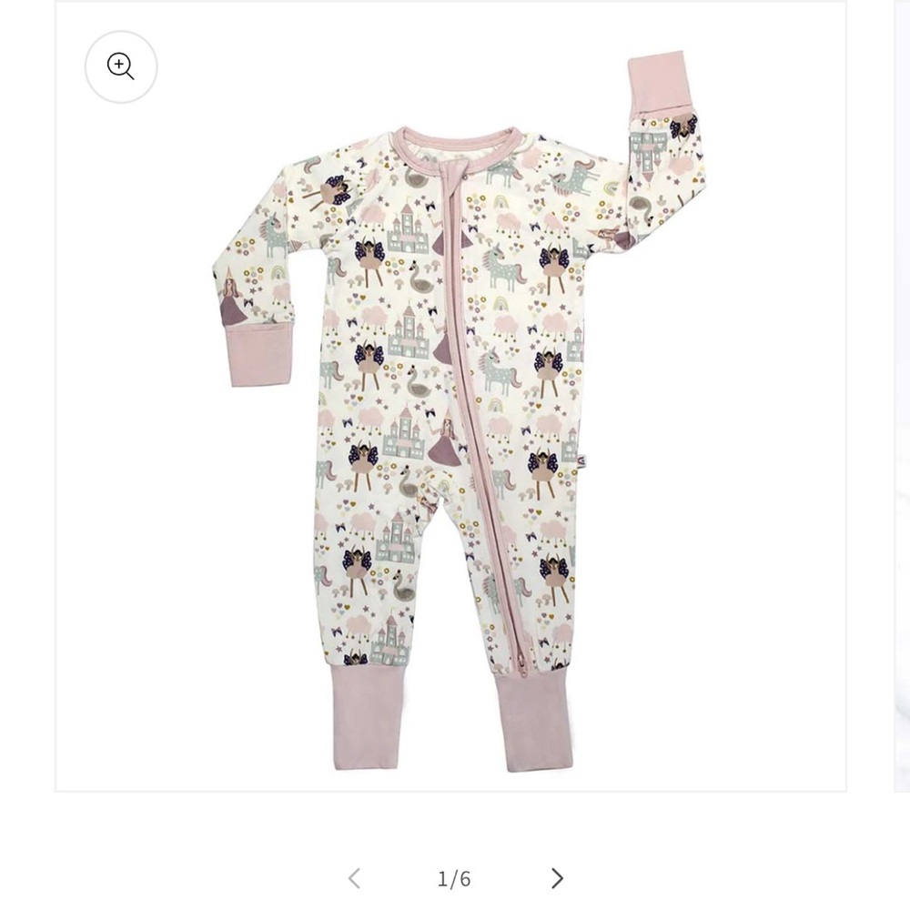 Once Upon a Time Bamboo Convertible Baby Pajama from Emerson and Friends